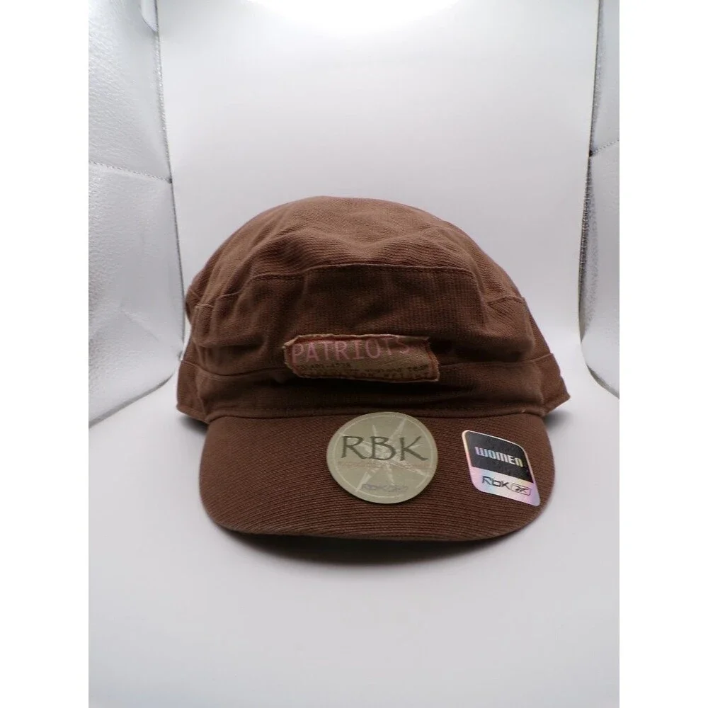 Reebok RBK Women's Patriots Brown Army Cap Canvas OSFA Y066W